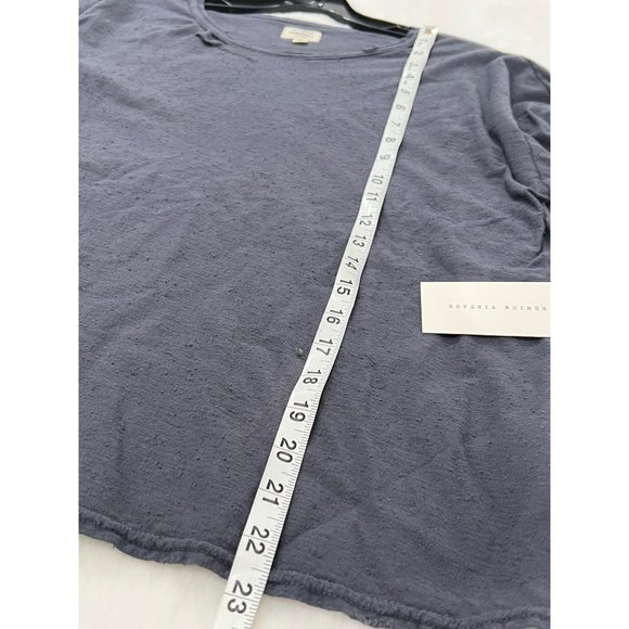 CITIZENS OF HUMANITY ESMAY T-SHIRT DISTRESSED TEE TOP GRAY - Picture 5 of 10